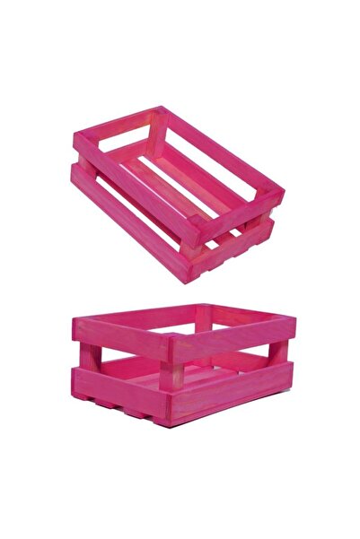 DEMBEY AHŞAP ATÖLYE Ahşap Kasa Raf Çiçeklik Kitaplık Renkli Mini Kasa Ahsap K...