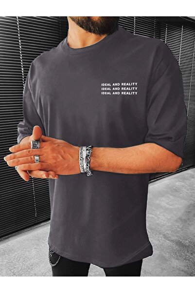 PALPİTO Muška dimljena stvarnost Štampano Oversize kroj T-shirt