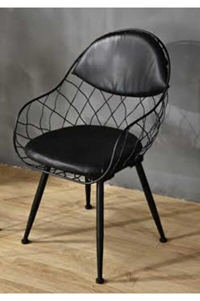 sandalyecafesi Metal Tel Örgü Bahçe Balkon Teras Sandalyesi