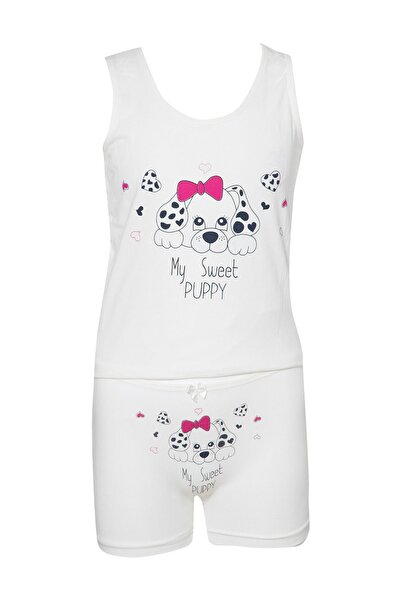 Miss Blue Moon Thick Strap Children's Undershirt 4-Piece 6710