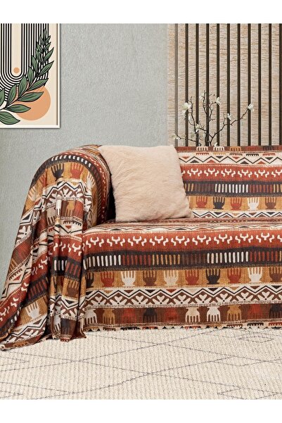 Latuda Concept Калъф за диван Softmicro с етнически шарки 180x220 см - Бохо шал и диван Toprak