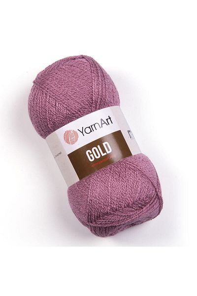 Yarnart Χρυσό - Ασημί Χειροποίητο Νήμα Πλεκτό Dusty Rose-10595