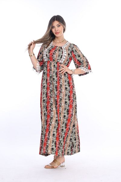 mervemoda Rochie țesută cu mâneci scurte de vară pentru femei