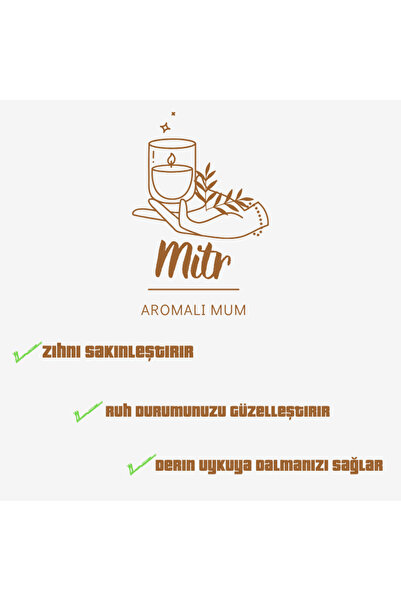 Mitr Pudra Aromalı Metal Mum
