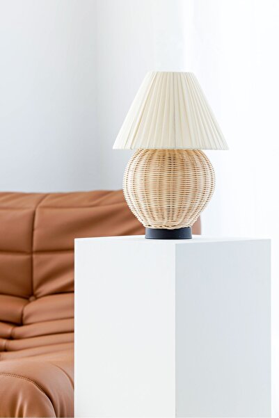 Maison Avf Rattan Bamboo - Ottoman Silk Headboard Foot with Lighting Cable