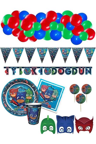 Mini Parti MINI PARTY STORE PJ Mask Concept Birthday Set Birth