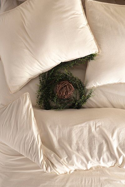 Macas Home Μαξιλαροθήκη Pure Natural 100% Cotton Washed 2*50*70