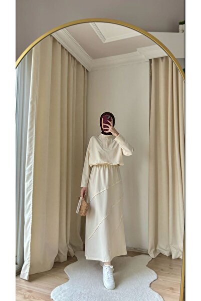 bergibo Quality Two Yarn Sweat Skirt and Top Suit Set