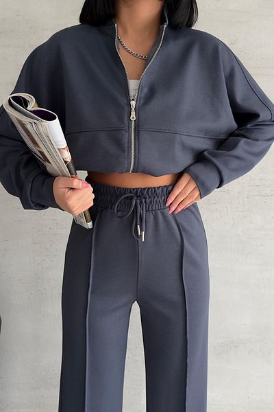 Neşeli Butik γυναικεία λύκρα καλοκαιρινή υφασμάτινη αθλητική φόρμα με ρίγες NBG001