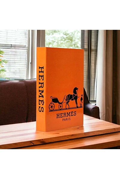 NARİBA Διακοσμητικό κουτί βιβλίων Hermes πορτοκαλί