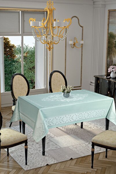 Latuda Concept LA8127 Gold Etamin Damask Leke Tutmaz Masa Örtüsü