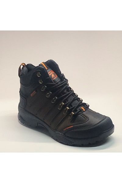 Dakırs Ανδρικές χειμερινές μπότες αδιάβροχες Trekking με φερμουάρ Αντιολισθητική σόλα καφέ
