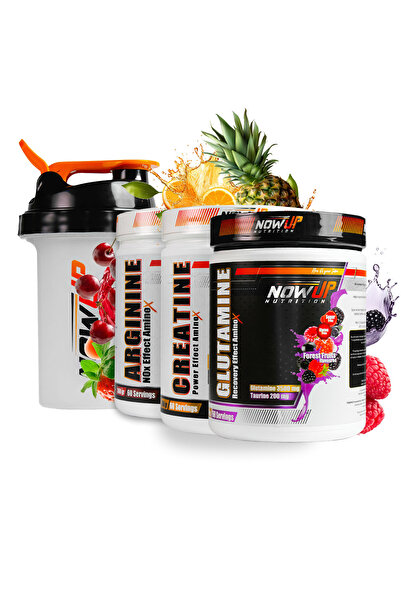 NOWUP NUTRITION %100 Pump Etkisi Paketi | Arginine + Creatine + Glutamine | 3...