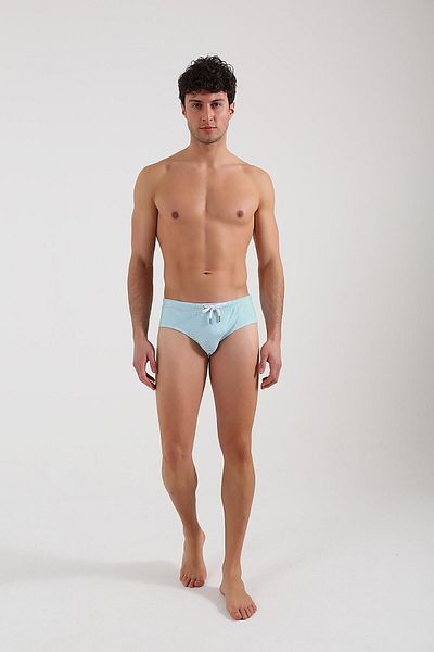 Whitefin Green Stripes Slip Swimsuit