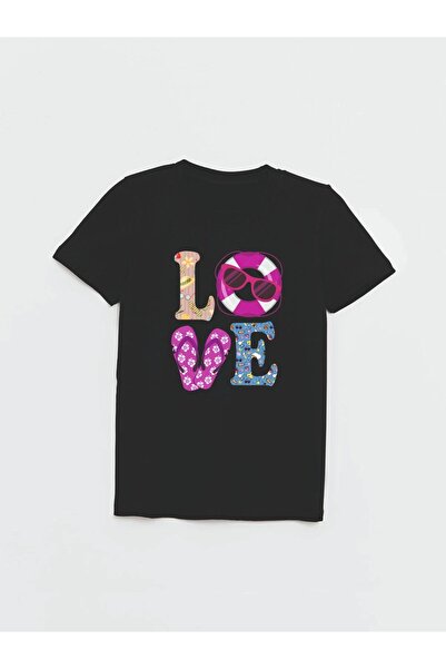 Cevval Футболка з принтом LOVE для дівчинки