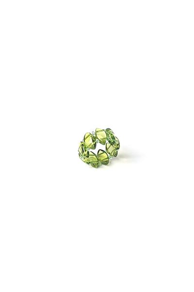 Amber by Mazukna Green Flexible Fishing Line - Barley Cut Teen and Adult Amber Ring, Certified