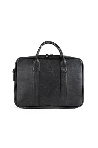 Sevinç Çanta Deridense Black Macbook Organizer - Χαρτοφύλακας Laptop 13" & 14", Vegan Leather