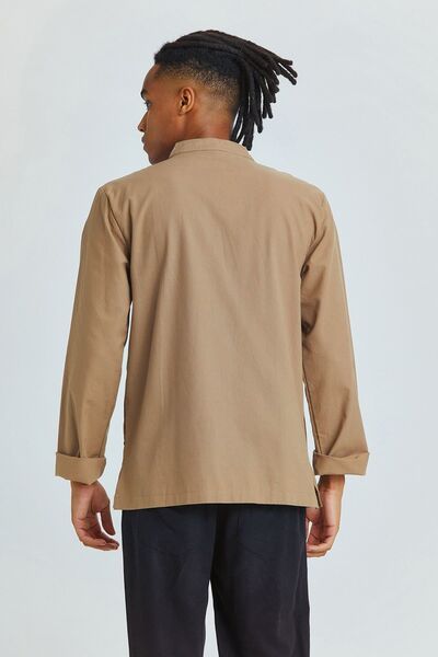 Clandestino Πουκάμισο Taba Bohemian - Λεπτομέρεια με κουμπί