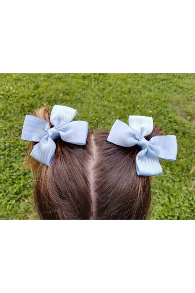 MutluBiDünya Lily Mavi Renk Ikili Fiyonk Toka Okul Tokası 23 Nisan Tokası