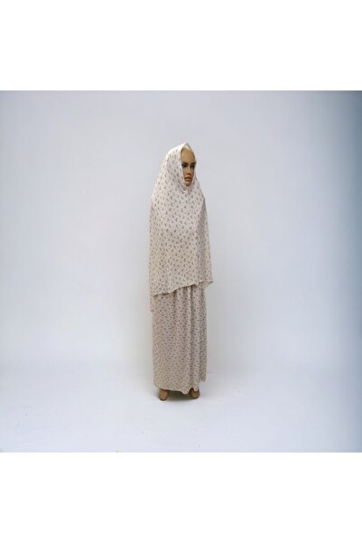 SEVA Rochie de rugăciune supradimensionată de culoare liliac - 2 piese cu batic