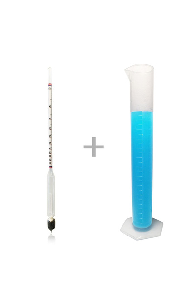 AEK-Tech 0-100 Uzun Form Alkolmetre Ve Arco 250ml Mezür Seti