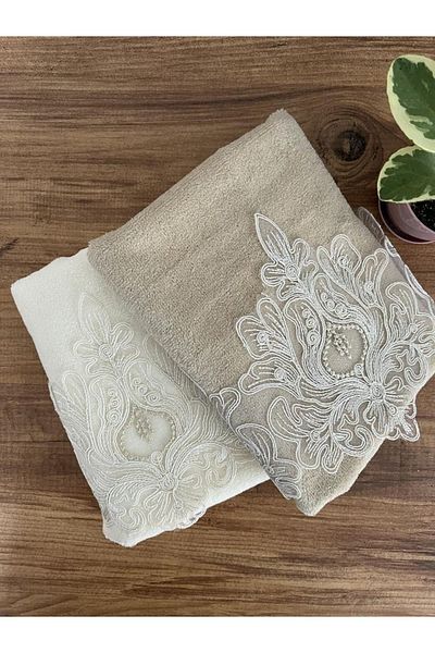 Çeyiz Bahçesi Πετσέτα χεριών Lara Double Velvet