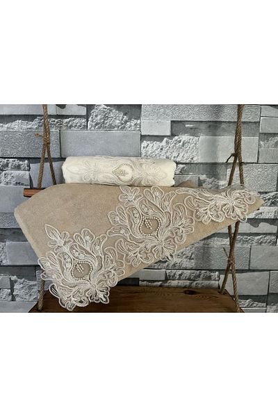 Çeyiz Bahçesi Aksera Double Velvet Hand Towel