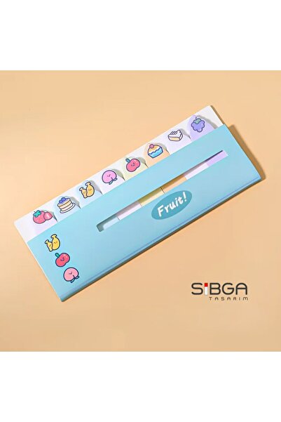 sibga tasarım Çocuklar Için Renkli Postit Post-it Post It. Kitap Ayracı Ayraç Sticker Not Kağıdı Kağıt 120 Yaprak