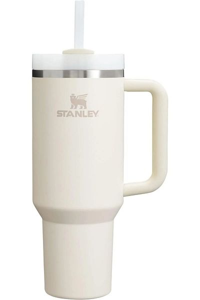 Stanley Quencher H2.0 FlowState - 40 oz Stainless Steel Cup, Vacuum Insulated, Cream White