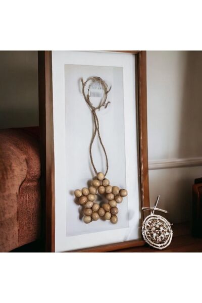 Le Majeur Dekoratif Ahşap Boncuklu 3 Lü Set Yıldız Mutfak Salon Balkon Çocuk ...