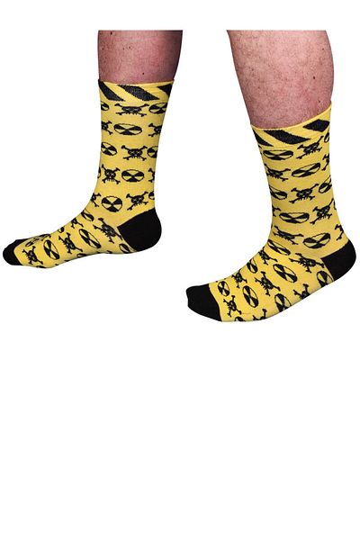 The Socks Company Ανδρικές κίτρινες κάλτσες 15kdcr102e-κίτρινες