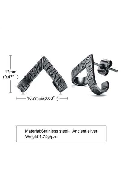 Atölye Eliz 316l Surgical Steel Men's Earrings Harley