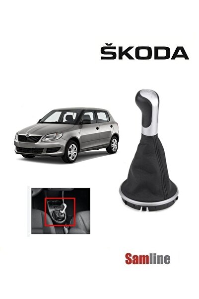 İthal Skoda Fabıa II (2008-2013) Vites Topuzu ve Körüğü Set Kromlu 5J0711113F
