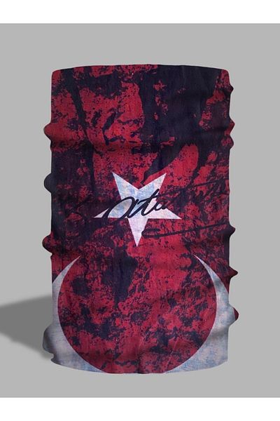LU&MA Turkish Flag Patterned Neck Collar - Paphos