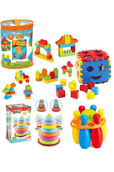 Fırsat Oyuncak مجموعة ألعاب بناء بولتاك بويلينج سالانينج هيلز 92 قطعة، مجموعة تعليمية لتنمية الذكاء