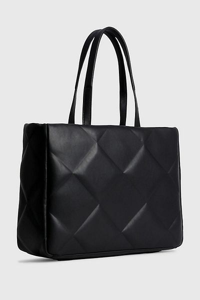 Calvin Klein Women's Brand Logo Shoulder Bag Black Shoulder Bag K60k610761-bax