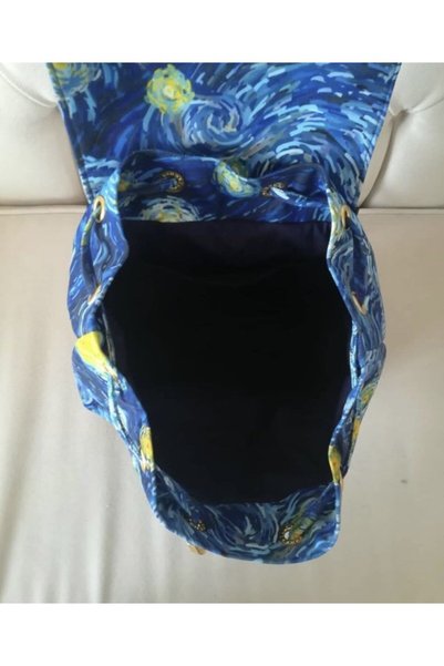TALKING DREAMS Van Gogh Patterned Stylish Backpack