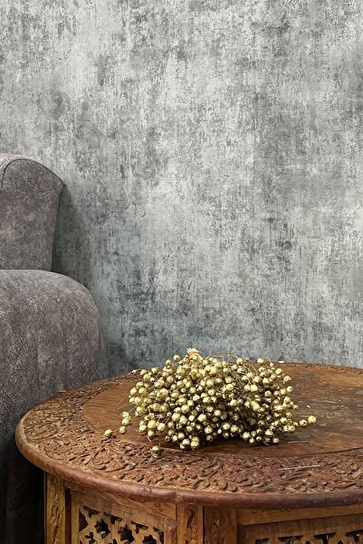 Goya Home Gold Keten Otu “Luna” Süslük Vazoluk Aranjman Çiçeği 80 gr