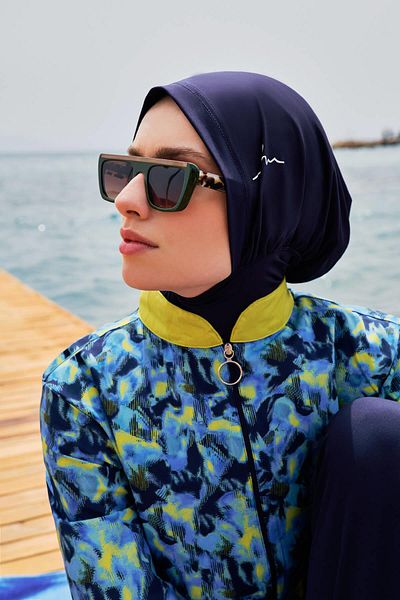Haşema Esila Mia Μπλουζάκι μαγιό με πλέγμα Full Hijab
