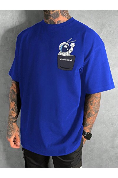 TKSTORE تي شيرت بنمط رائد فضاء للجنسين