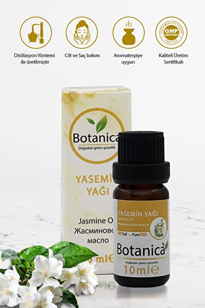 botanica Yasemin Yağı- Jasminum Grandiflorum Jasmine Essential Oil Aromatik 1...