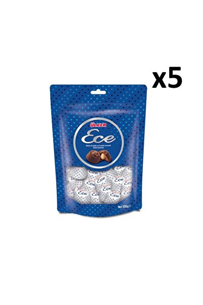 Ülker 5'li Ece Ikramlık Bütün Fındıklı Sütlü Çikolata 350 Gr (toplam 1750 Gr)