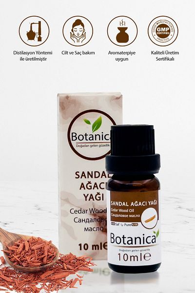 botanica 10 مل زيت العناية بالزيت النباتي - خشب الصندل
