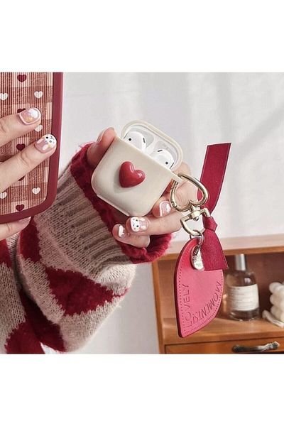 sorte atelier 1st and 2ndGeneration Compatible - Heart Patterned Headphone Protection Case