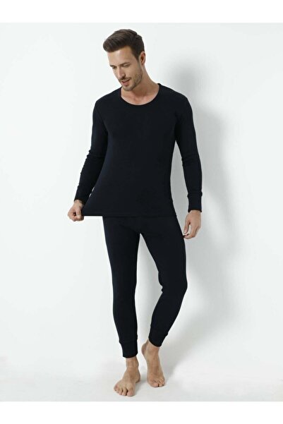marmara qumasch Σετ ανδρικών μαύρων θερμικών εσωρούχων - Κάτω και επάνω σετ