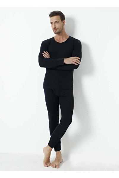 marmara qumasch Σετ ανδρικών μαύρων θερμικών εσωρούχων - Κάτω και επάνω σετ