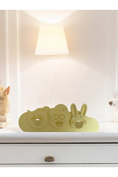 MooieBaby's Sevimli Hayvan Figürlü Bebek Emzik Standı - 3d Baskı,PLA, Hijyeni...