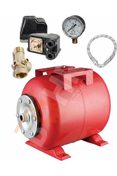 BÖHRER Crw50-i 50 Lt Full Set Yatay Hidrofor Genleşme Tankı - Manometre Durug...