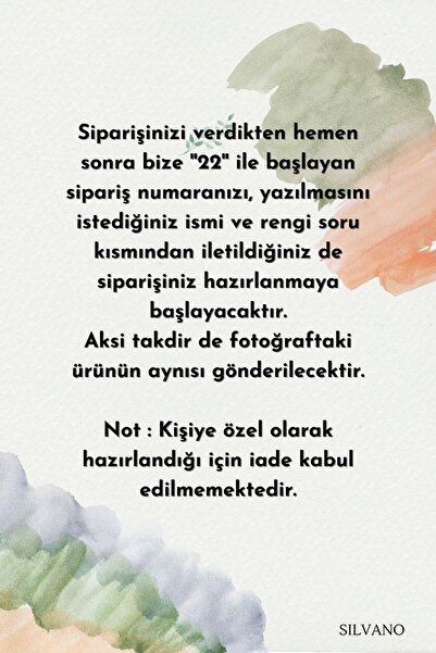 Silvano Jewelry 925 Ayar Gümüş Isimli Nazarlı Çift Taraflı Kolye