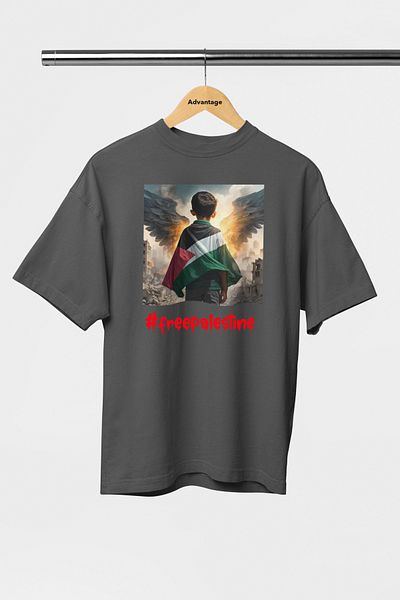 Advantage Trend Jdm Free Palestine - Rafahonfire Designed Oversize T-Shirt